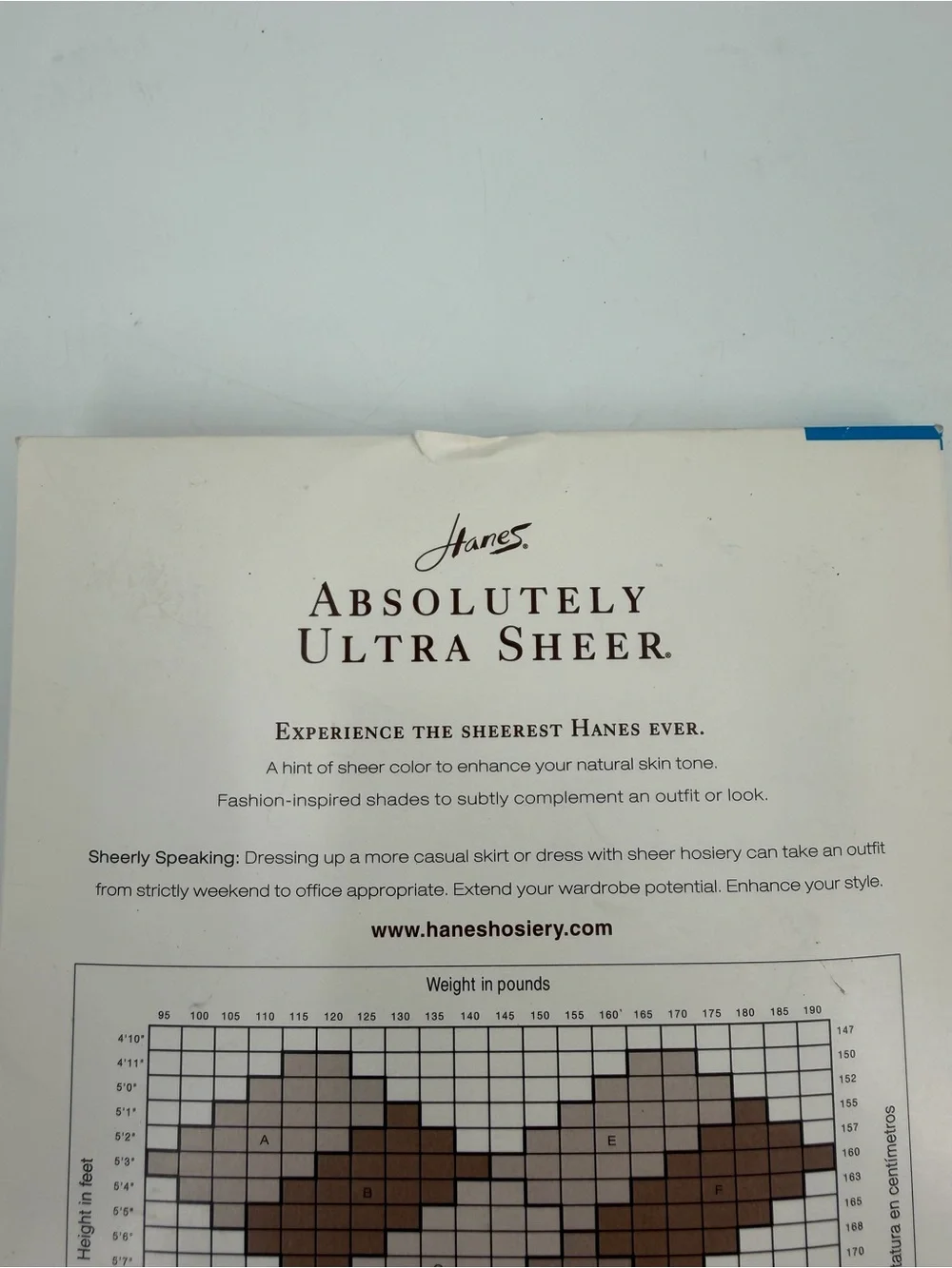 Hanes Pantyhose size C Absolutely Ultra Sheer VTG Cornflower Blue Style 707